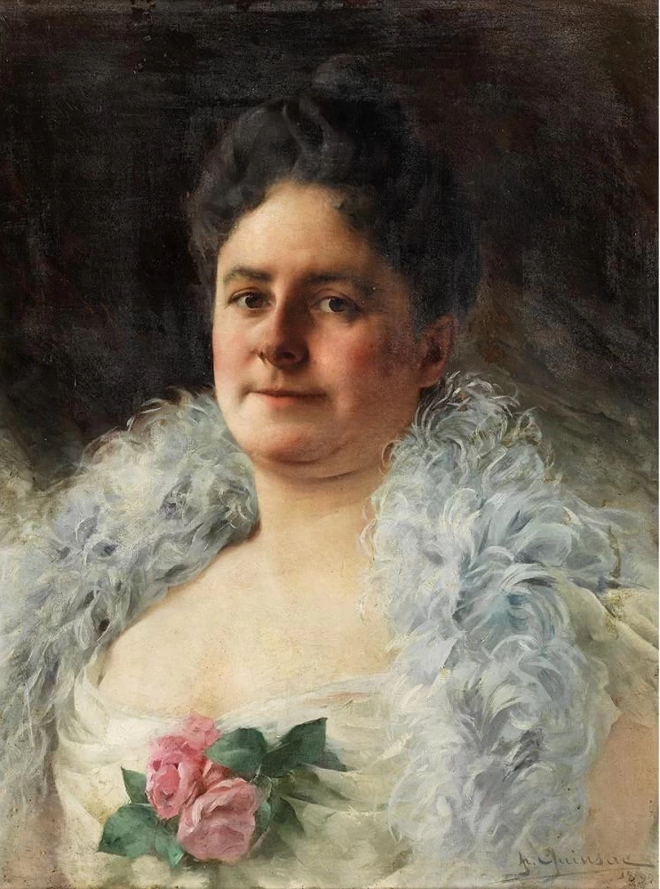 François Paul Auguste Quinsac - Ritratto di donna 1